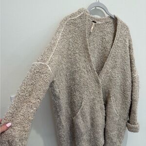 Free People Cozy Beige Women's Sweater